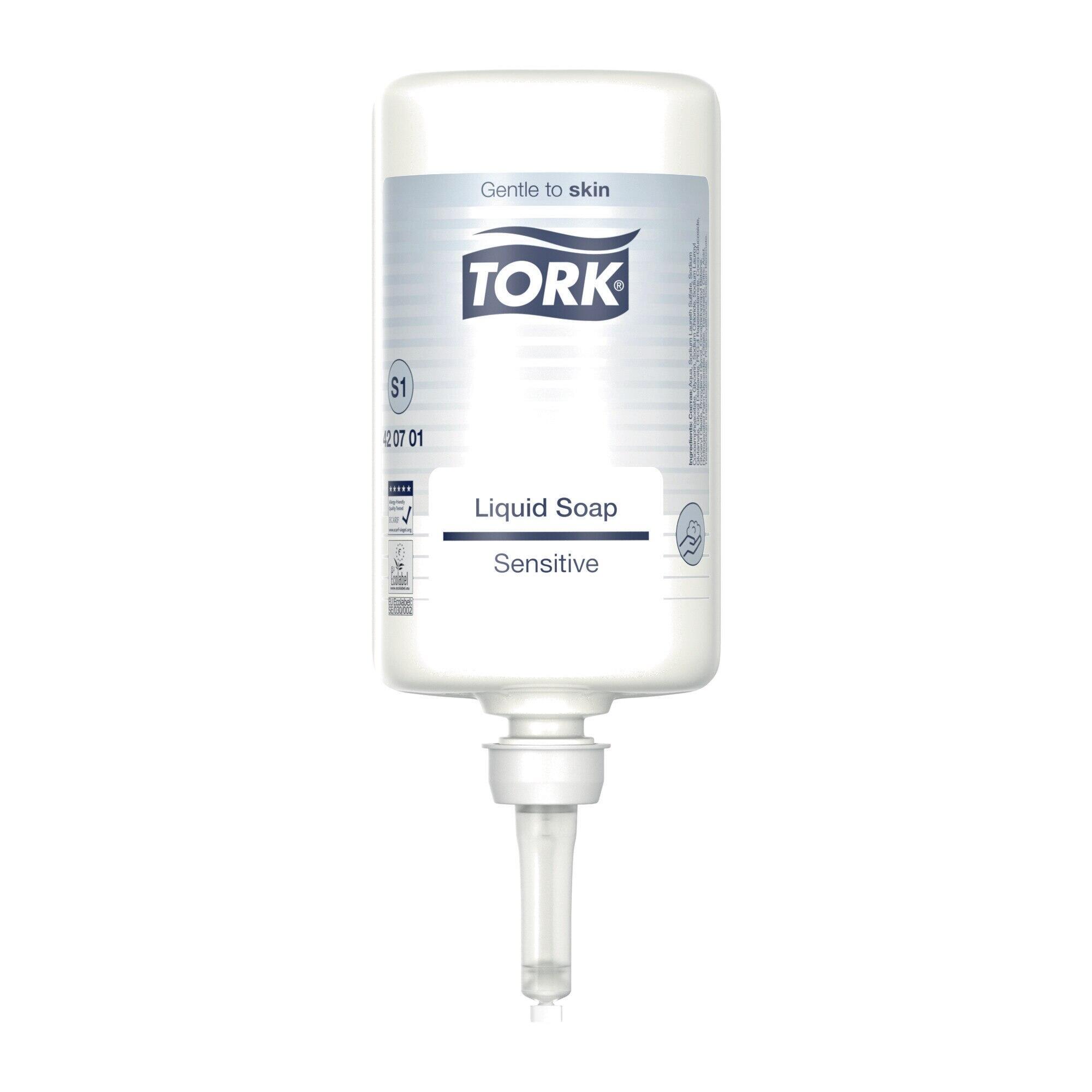 Tork sæbe sensitiv u/p 1 l.  S1  420701