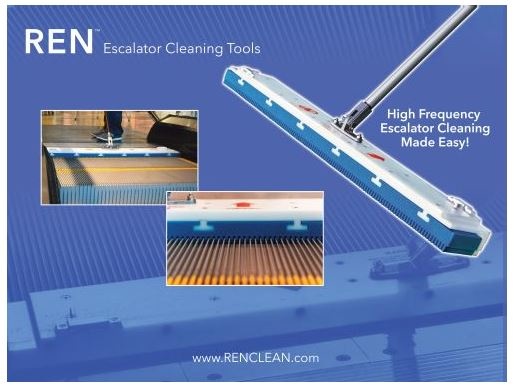 REN rulletrappe rengørings system
