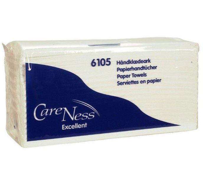 Håndklæde ark careness c-fold 2 lags 23x31 cm. 6105