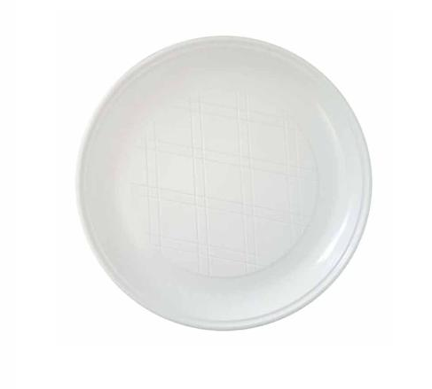 Plasttallerken 21 cm PS Hvid 16x100 stk.