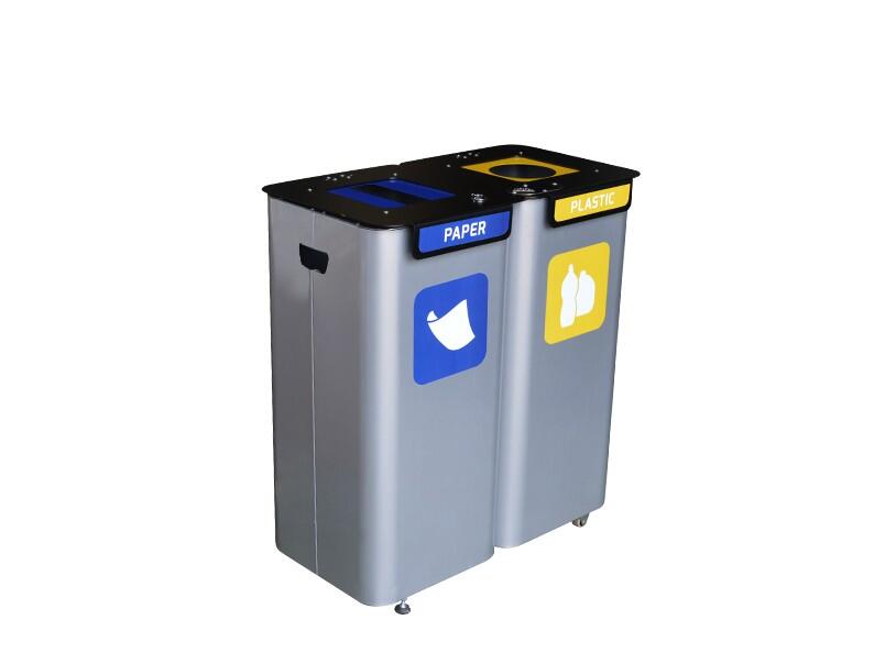 Modulspande til affaldssortering 2x70 l.