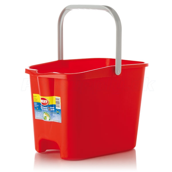 Mery minimop spand rød med vrider 14 l.