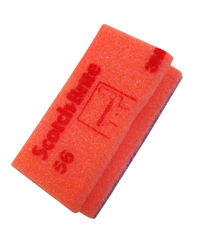 3M svamp ridsefri rød