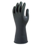 Gummihandske sort str. medium